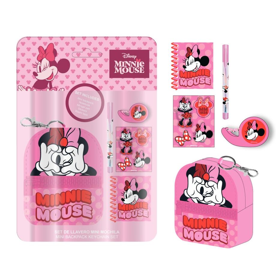Disney Minnie Stationery mini backpack set