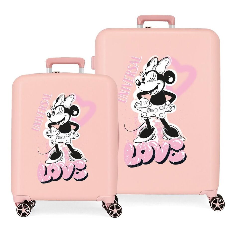 Disney Minnie Heart ABS pack 2 trolley suitcases I