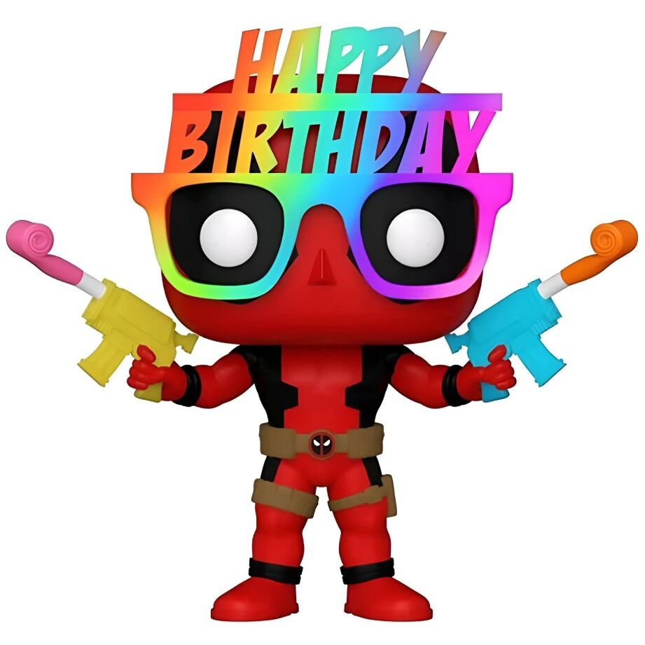 POP figure Marvel Deadpool 30th Birthday Hat Deadpool Exclusive