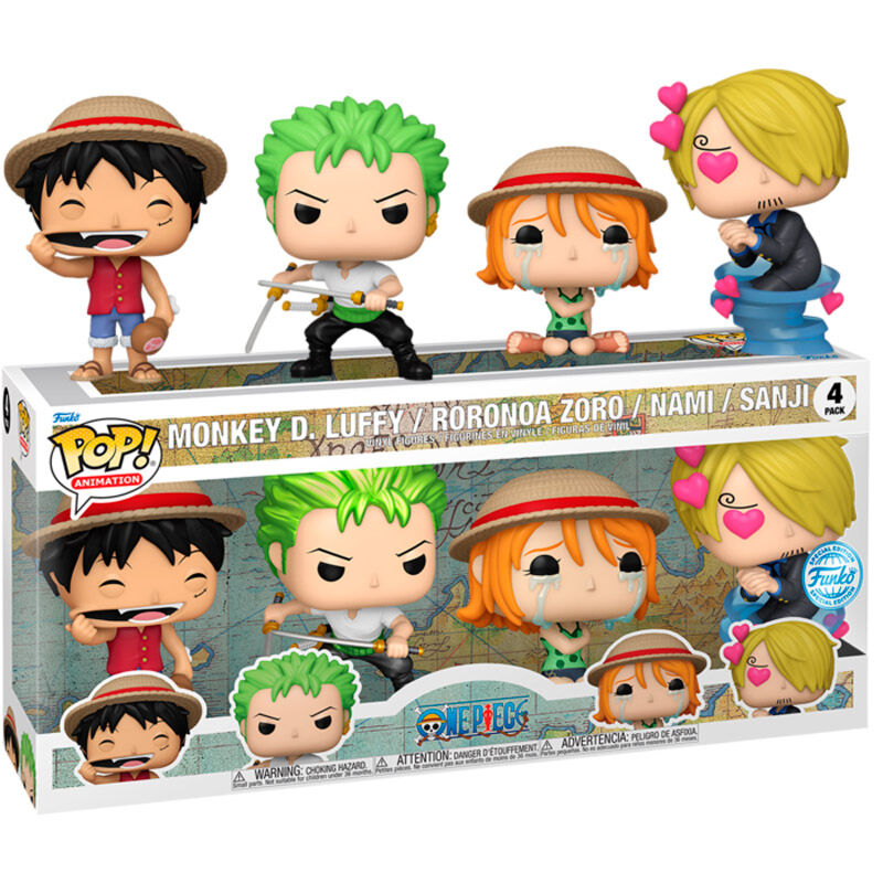 POP pack 4 figures One Piece Exclusive I