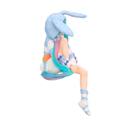 Hatsune Miku Miku Rabbit Ear Hood Pajama Noodle Stopper figure 14cm