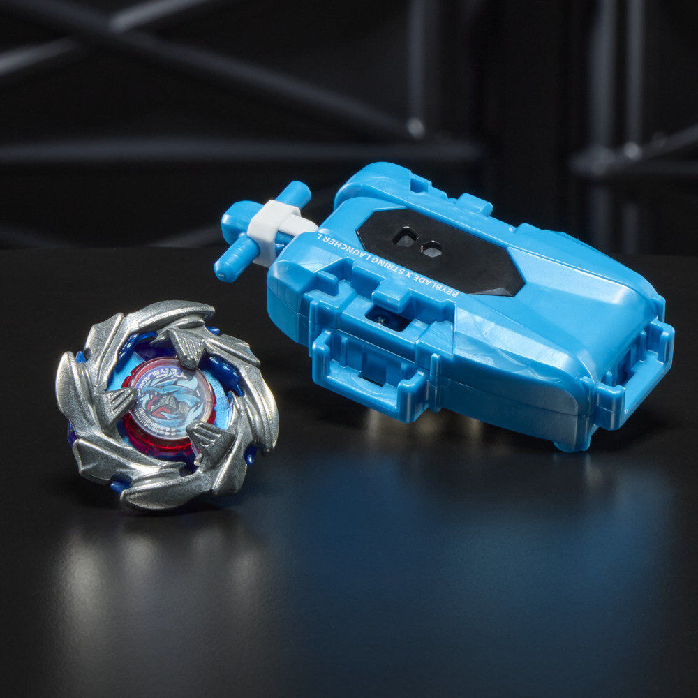 Beyblade X Cobalt Dragoon 2-60C Premium set launcher with rope and top