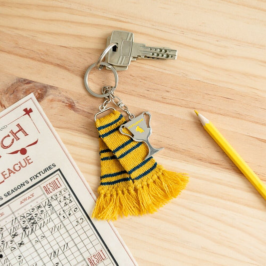 Harry Potter Hufflepuff scarf keychain