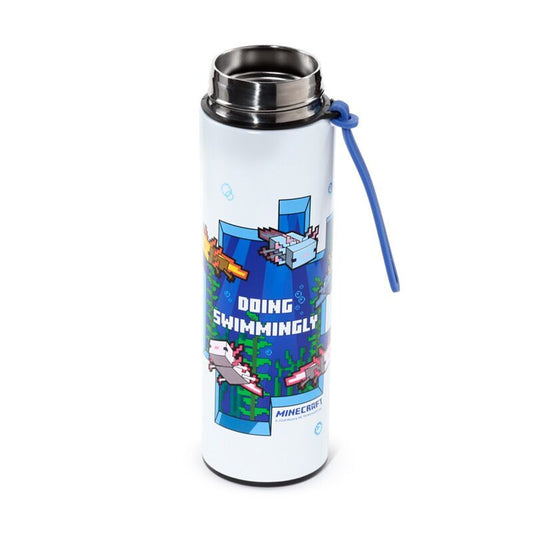 Minecraft Axolotl thermos stainless steel bottle thermometer 450ml
