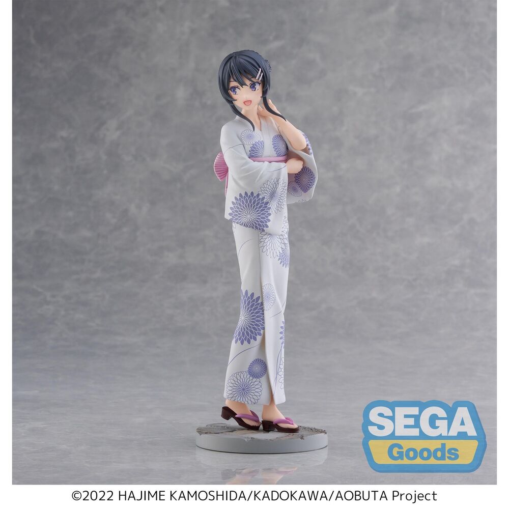 Rascal Does Not Dream Mai Sakurajima Yukata of Bunny Girl Sepai Luminasta figure 22cm