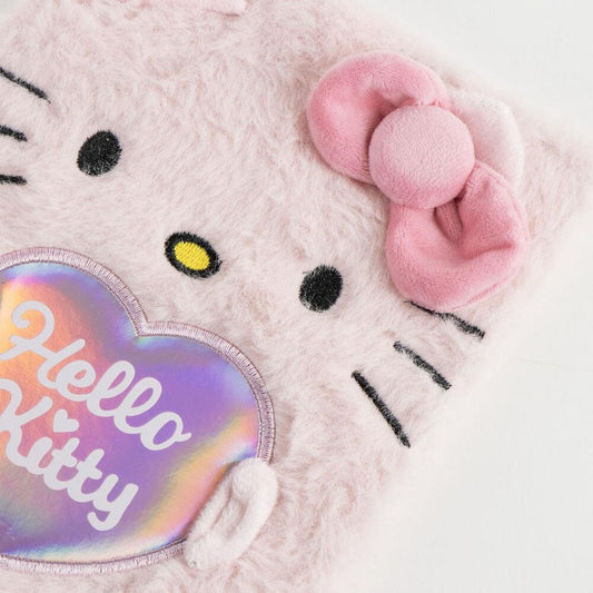 Hello Kitty plush notebook