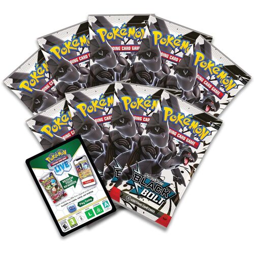 English Pokemon Black Bolt collectible card game Trainer case
