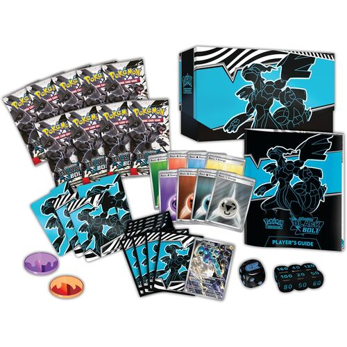 English Pokemon Black Bolt collectible card game Trainer case