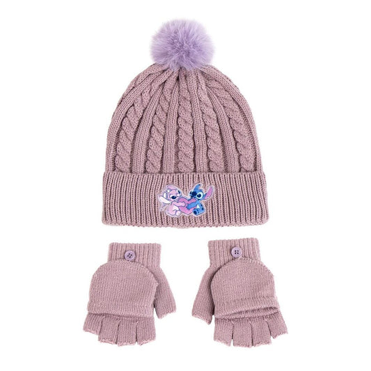 Disney Stitch hat and gloves set