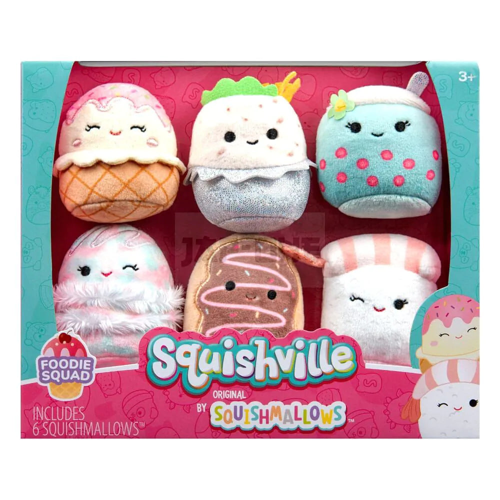 Squishmallows Mini plush toy set assorted 5cm - Foodie Squad