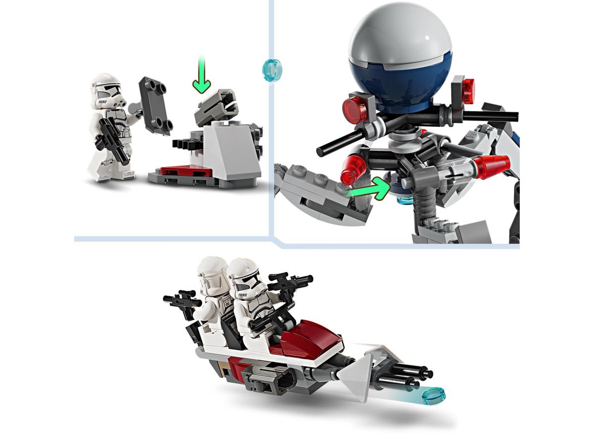LEGO STAR WARS 75372 - CLONE TROOPER & BATTLE DROID BATTLE PACK