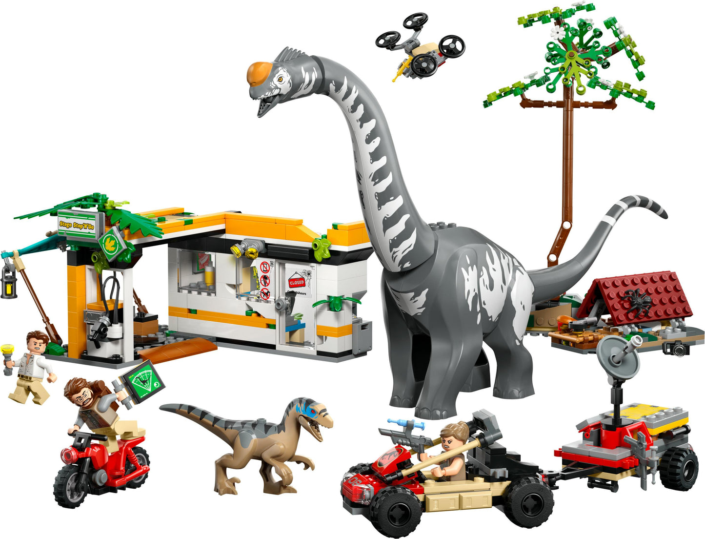 LEGO JURASSIC WORLD 76973 - IN SEARCH OF THE RAPTOR AND THE TITANOSAUR