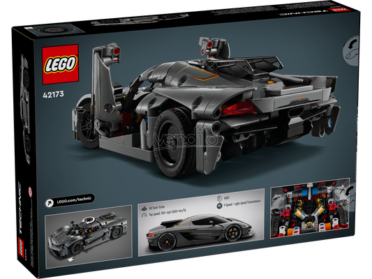 LEGO TECHNIC 42173 - Koenigsegg Jesko Absolut Hypercar Grey