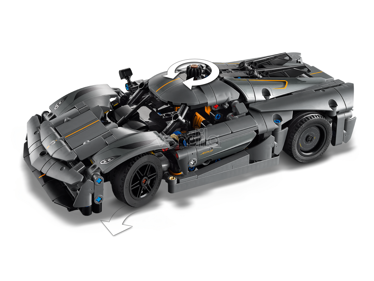 LEGO TECHNIC 42173 - Koenigsegg Jesko Absolut Hypercar Grey