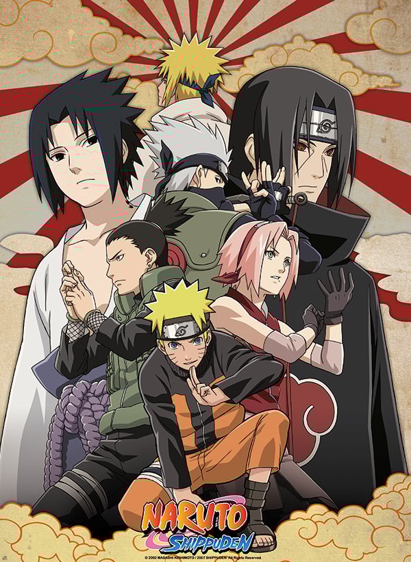 Naruto Shippuden - Poster "shippuden Group #2" (52x38)