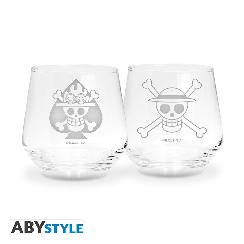 ONE PIECE - 2 Glass Set - Luffy & Ace EUROPE