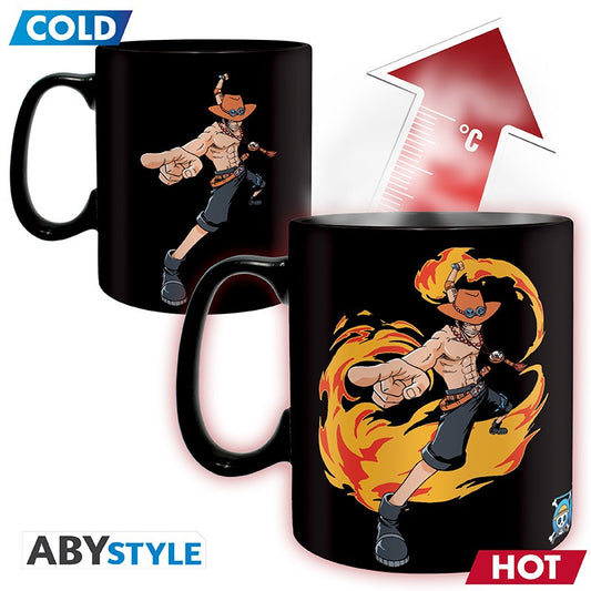 ONE PIECE Mug Heat Change 460 ml Luffy & Ace