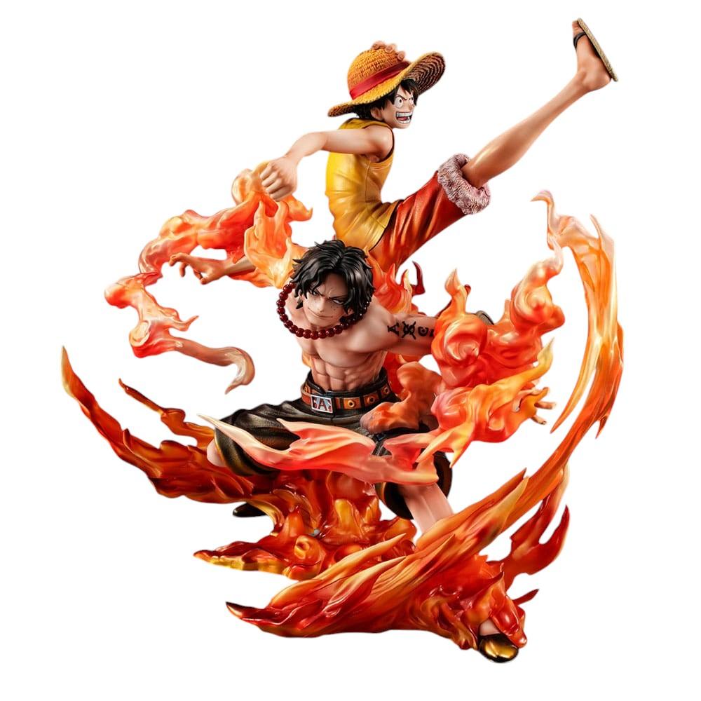 One Piece P.O.P "Maximum" PVC Statue Luffy & Ace Brother's Bond 25 Cm