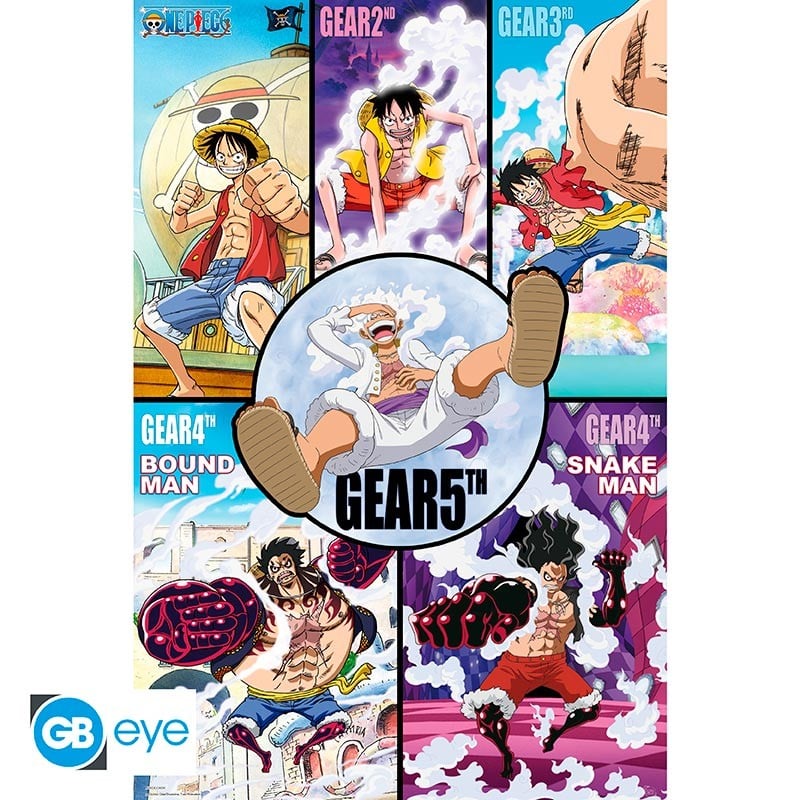 ONE PIECE - Poster Maxi 91.5x61 - Gears history