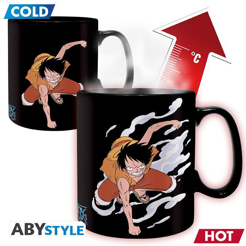 ONE PIECE Mug Heat Change 460 ml Luffy & Ace