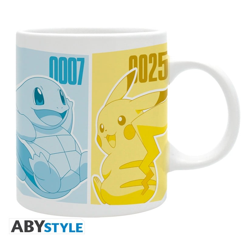 Pokemon - Tazza - 320 Ml - Pikachu & Kanto Starters - Subli