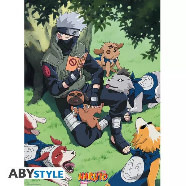 Naruto - Poster "kakashi And Dogs" (52x38)