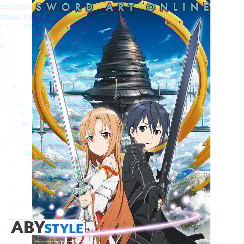 Sword Art Online - Poster Asuna & Kirito Aincrad (52x38)