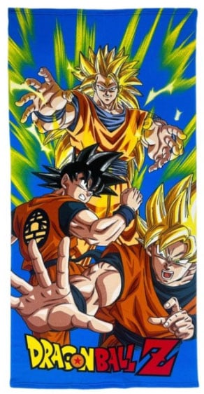 TELO MARE MICROFIBRA DRAGON BALL Z GOKU 70X140CM ANIME DRAGON BALL - ACCESSORI