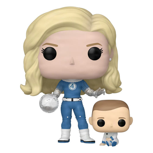 The Fantastic Four: First Steps Pop! & Buddy Marvel Vinile Figura Invisible Woman & Franklin 9 Cm 1514