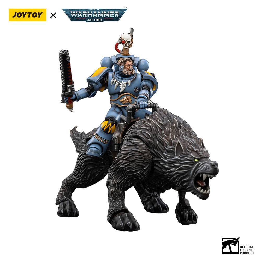 Warhammer 40k Action Figure 1/18 Space Wolves Thunderwolf Cavalry Frode Joy Toy (cn)