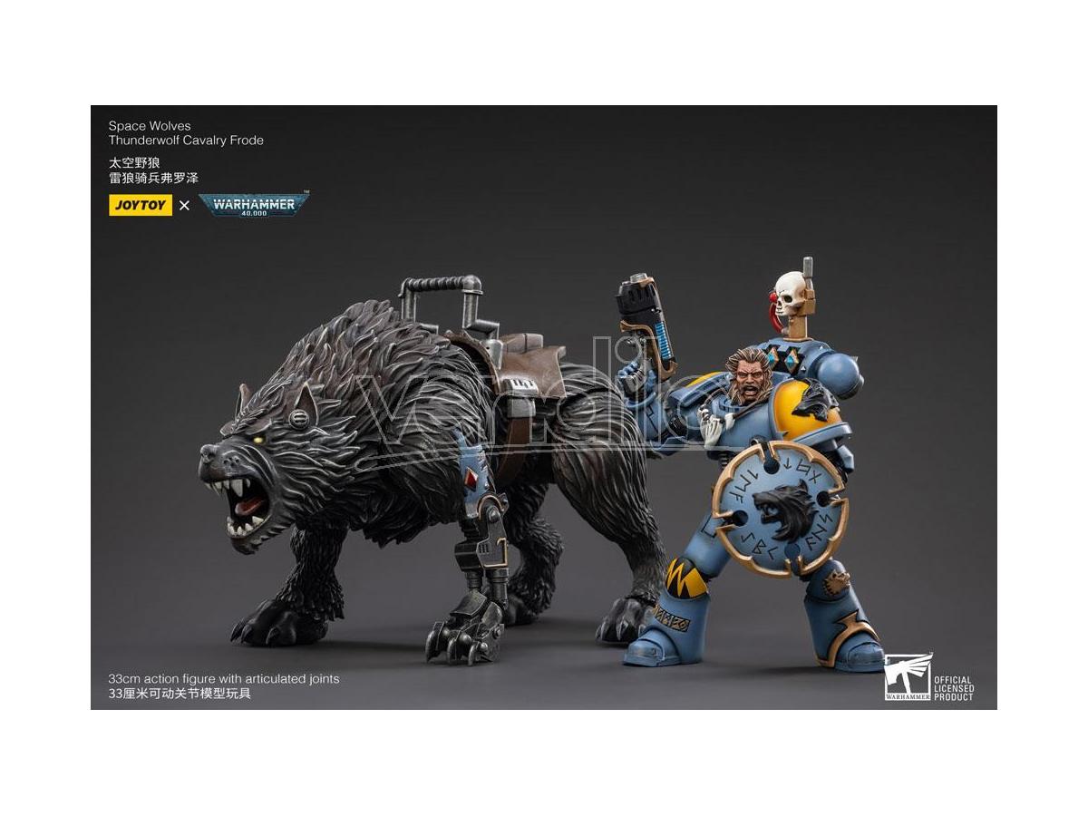 Warhammer 40k Action Figure 1/18 Space Wolves Thunderwolf Cavalry Frode Joy Toy (cn)
