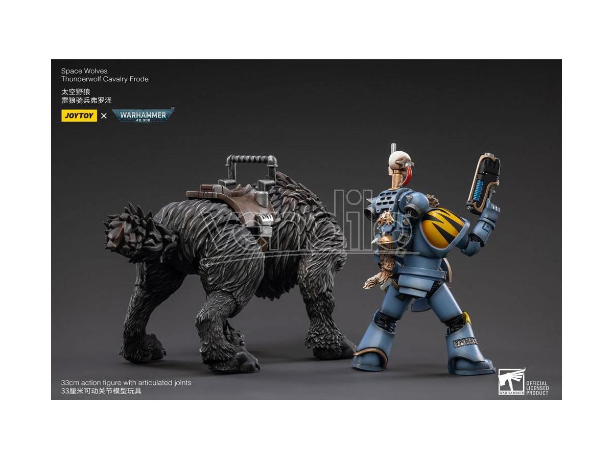 Warhammer 40k Action Figure 1/18 Space Wolves Thunderwolf Cavalry Frode Joy Toy (cn)