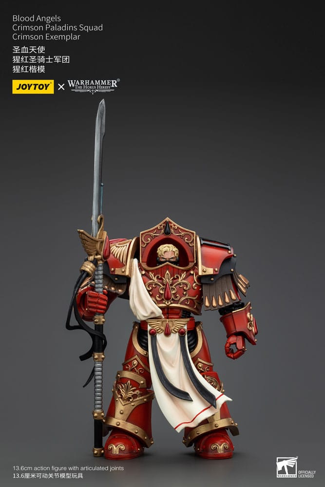 Warhammer The Horus Heresy Action Figure 1/18 Blood Angels Crimson Paladins Squad Crimson Exemplar 14 Cm Joy Toy (cn)