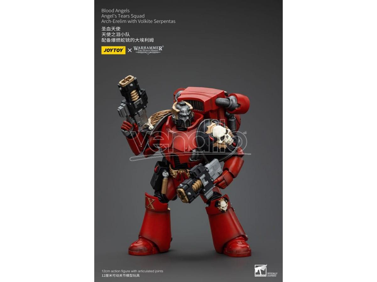 Warhammer The Horus Heresy Action Figure 1/18 Blood Angels Angel's Tears Squad Arch-erelim with Volkite Serpentas 12 cm Joy Toy
