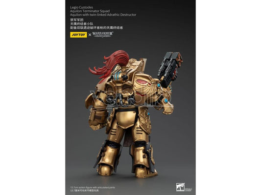Warhammer The Horus Heresy Action Figure 1/18 Legio Custodes Aquilon Terminator Squad Aquilon With Twin-linked Adrathic