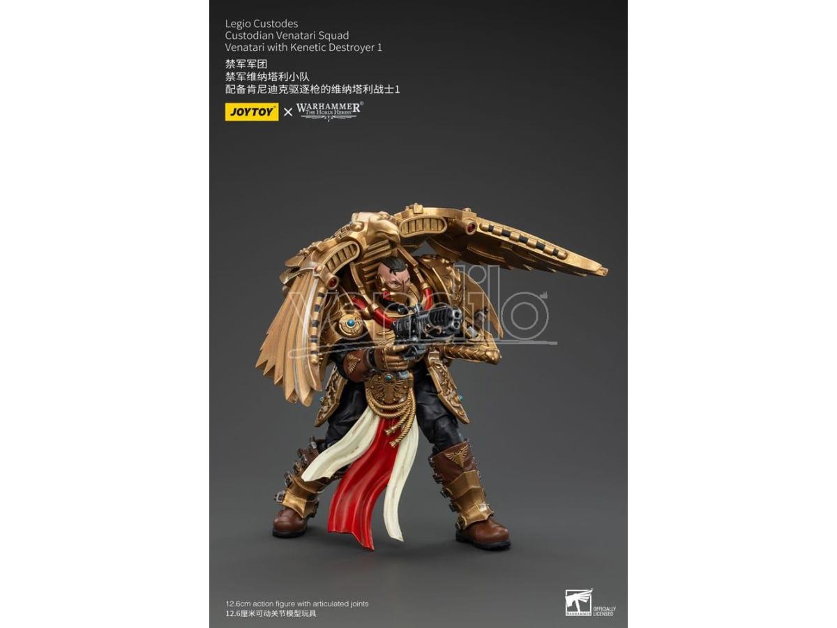 Warhammer The Horus Heresy Action Figure 1/18 Legio Custodes Custodian Venatari Squad Venatari Con Kenetic Destroyer 1 13 cm