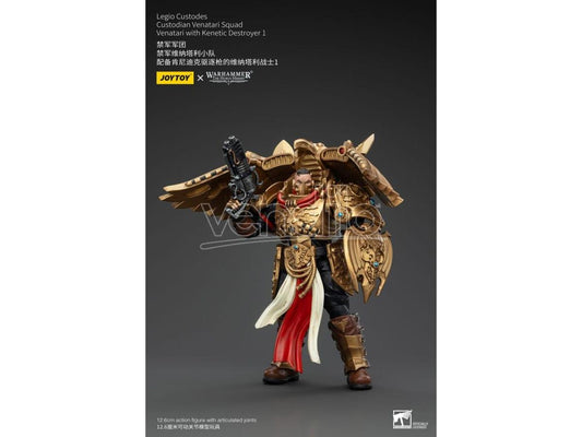 Warhammer The Horus Heresy Action Figure 1/18 Legio Custodes Custodian Venatari Squad Venatari Con Kenetic Destroyer 1 13 cm