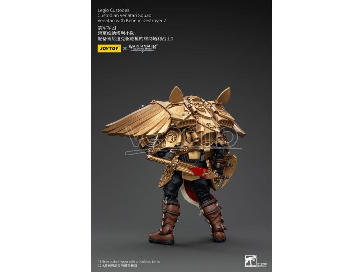 Warhammer The Horus Heresy Action Figure 1/18 Legio Custodes Custodian Venatari Squad Venatari Con Kenetic Destroyer 2 13 cm