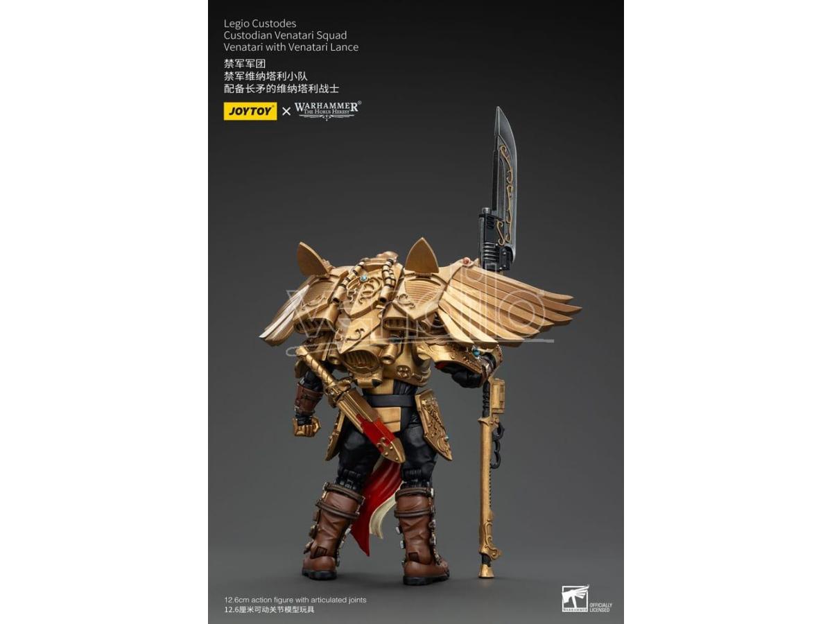Warhammer The Horus Heresy Action Figure 1/18 Legio Custodes Custodian Venatari Squad Venatari Con Venatari Lances 13 cm Joy Toy
