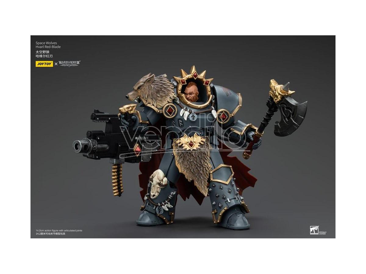 Warhammer The Horus Heresy Action Figure 1/18 Space Wolves Hvarl Red-blade 14 Cm Joy Toy (cn)