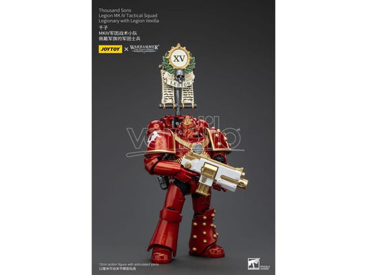 Warhammer The Horus Heresy Action Figure 1/18 Thousand Sons Legion Mk IV Tactical Squad Legionary with Legion Vexilla 12 cm Joy