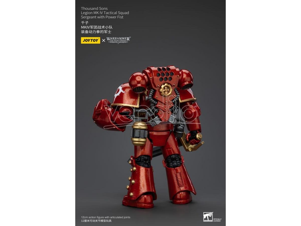 Warhammer The Horus Heresy Action Figure 1/18 Thousand Sons Legion Mk IV Tactical Squad Sergeant with Power Fist 12 cm Joy Toy