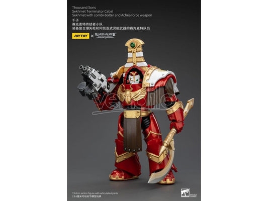 Warhammer The Horus Heresy Action Figure 1/18 Thousand Sons Sekhmet Terminator Cabal Sekhmet with Combi-bolter and Achaea Force
