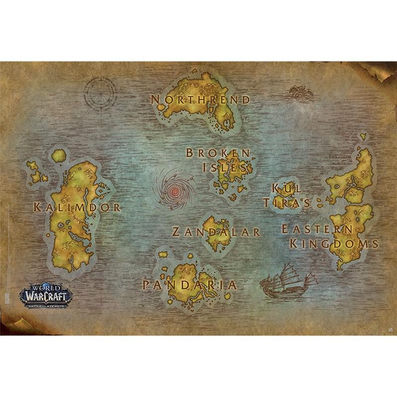World Of Warcraft - Poster "map" (91.5x61)