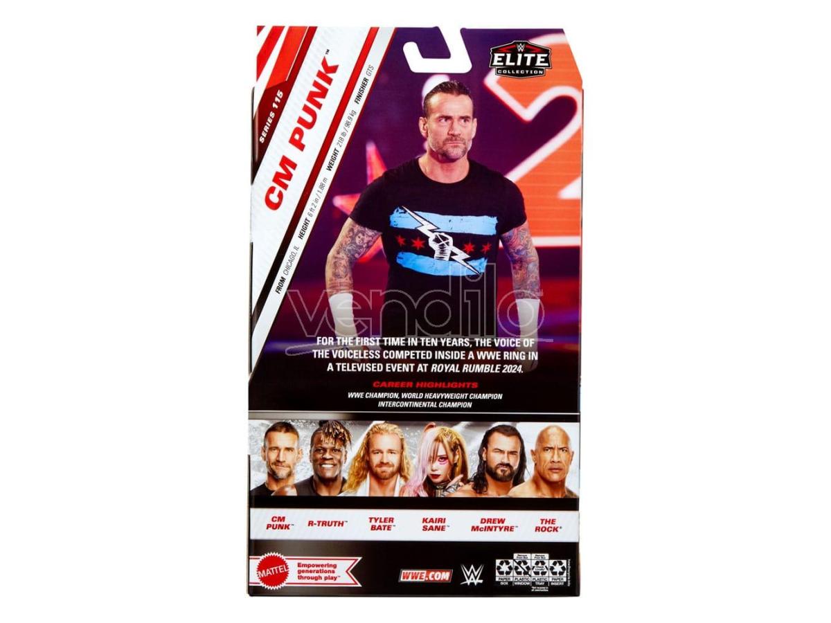 Wwe Elite Collection Action Figure Cm Punk 15 cm Mattel