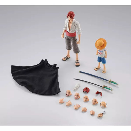 One Piece S.H.Figuarts Action Figure 2-Pack Shanks & Monkey D. Luffy Childhood Ver.