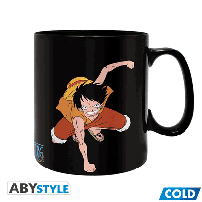 ONE PIECE Mug Heat Change 460 ml Luffy & Ace