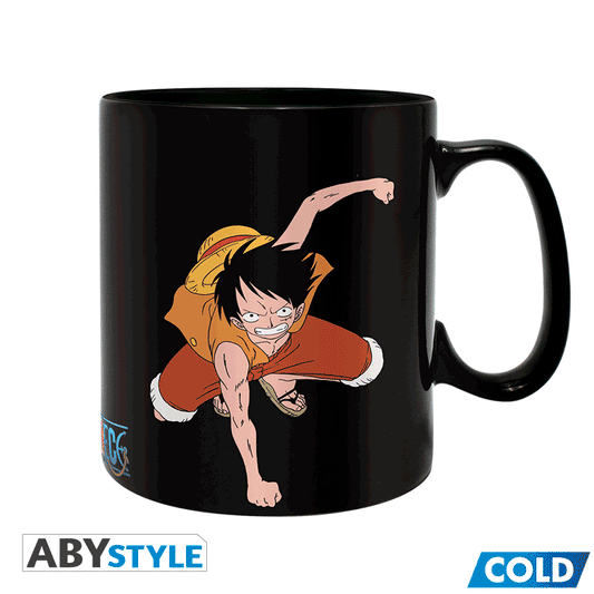 ONE PIECE Mug Heat Change 460 ml Luffy & Ace