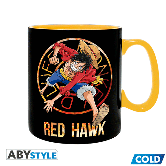 One Piece - Heat Change Mug - 460Ml - Luffy and Sabo