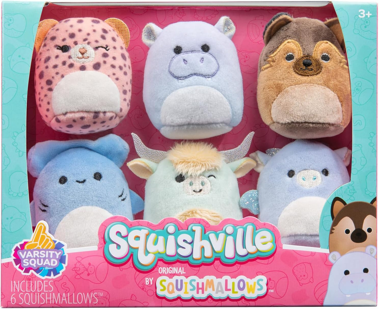 Squishmallows Mini plush toy set assorted 5cm - Varsity Squad